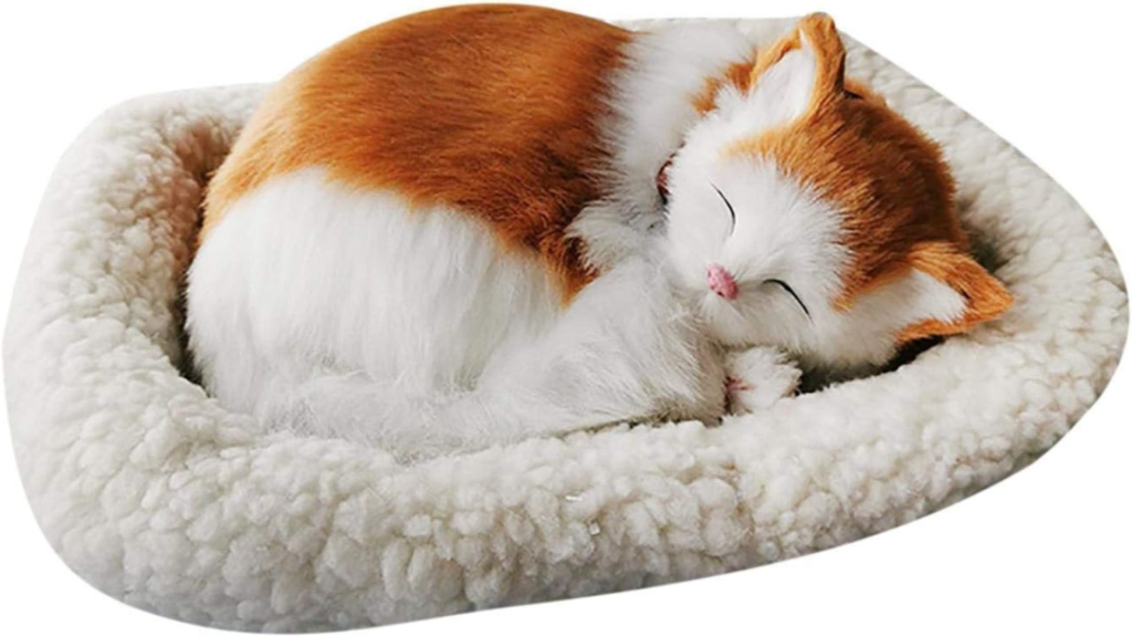 Sleeping Cat Toy Breathing