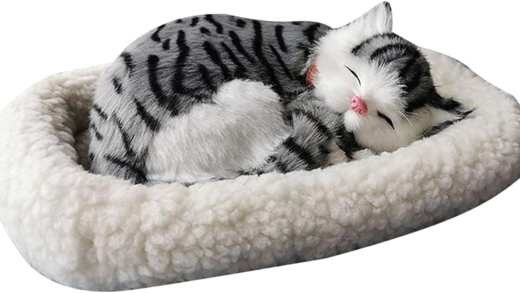 Sleeping Cat Toy Breathing